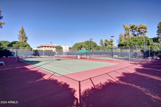 view of tennis court