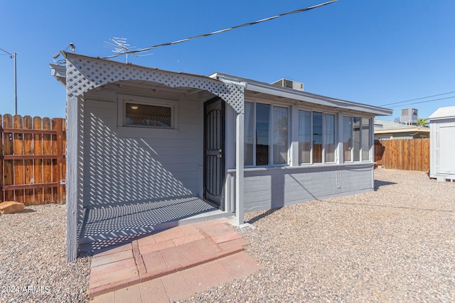 rear view of house with a patio area