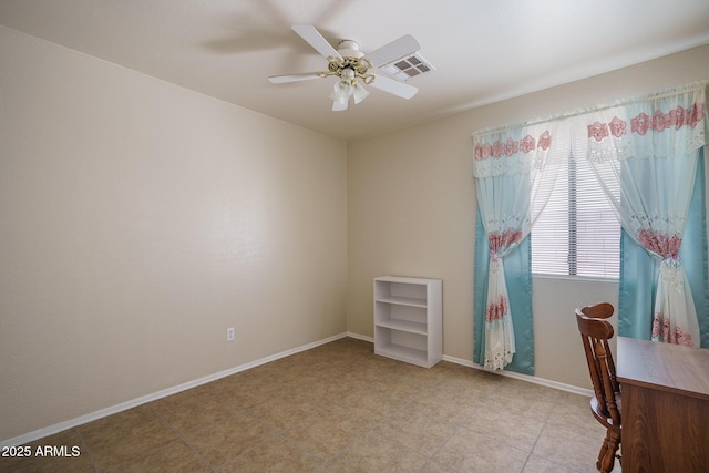 10618 W Pima St, Tolleson, AZ 85353 - unfurnished office with ceiling fan and light tile patterned floors