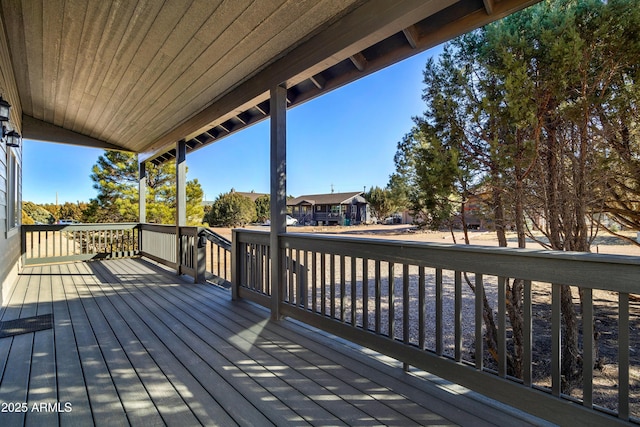 view of wooden terrace