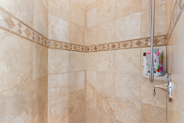 details with tiled shower