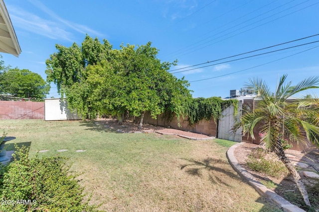 8140 E Mitchell Dr, Scottsdale, AZ 85251 - fenced backyard with a storage shed