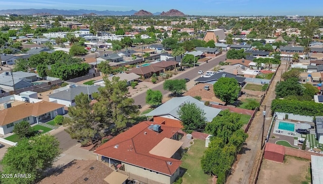 8140 E Mitchell Dr, Scottsdale, AZ 85251 - aerial perspective of suburban area with a mountainous background