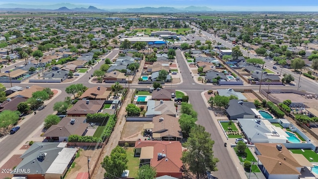 8140 E Mitchell Dr, Scottsdale, AZ 85251 - aerial perspective of suburban area featuring a mountain backdrop