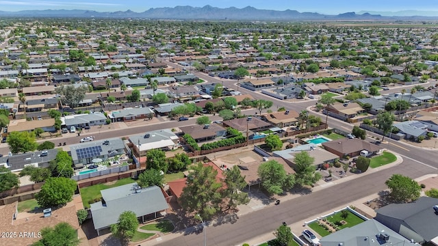 8140 E Mitchell Dr, Scottsdale, AZ 85251 - aerial view of residential area featuring a mountain backdrop
