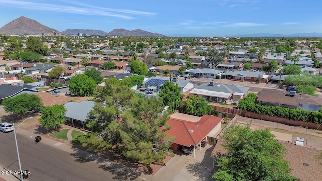 8140 E Mitchell Dr, Scottsdale, AZ 85251 - aerial perspective of suburban area featuring a mountainous background