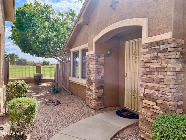 view of property entrance