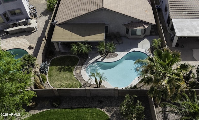 birds eye view of property