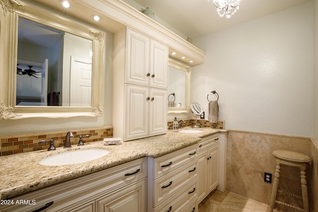 bathroom featuring vanity