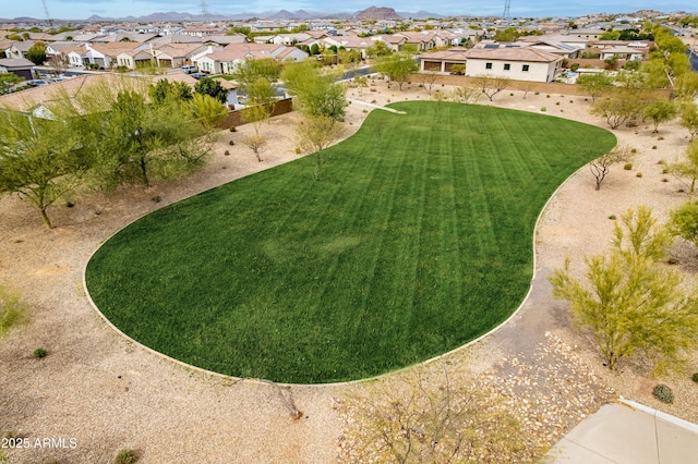 aerial view featuring a residential view