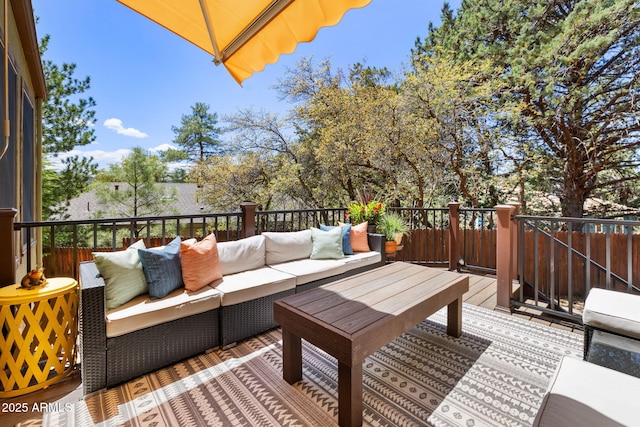 543 S Hassayampa Dr, Prescott, AZ 86303 - deck featuring an outdoor living space