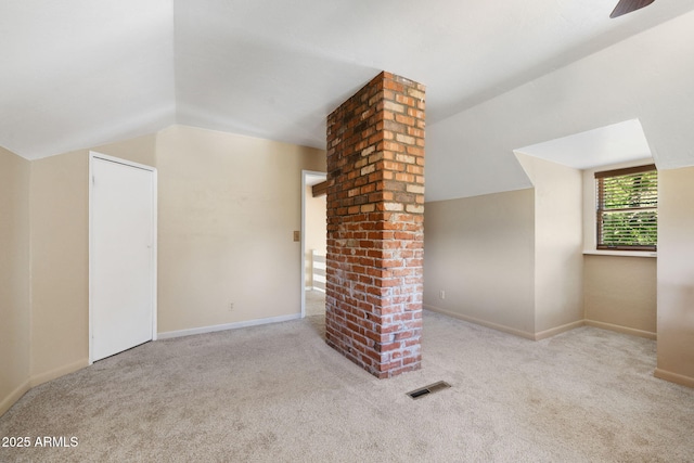 543 S Hassayampa Dr, Prescott, AZ 86303 - additional living space with carpet flooring, vaulted ceiling, and baseboards