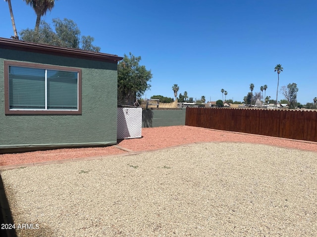 view of yard with a patio area