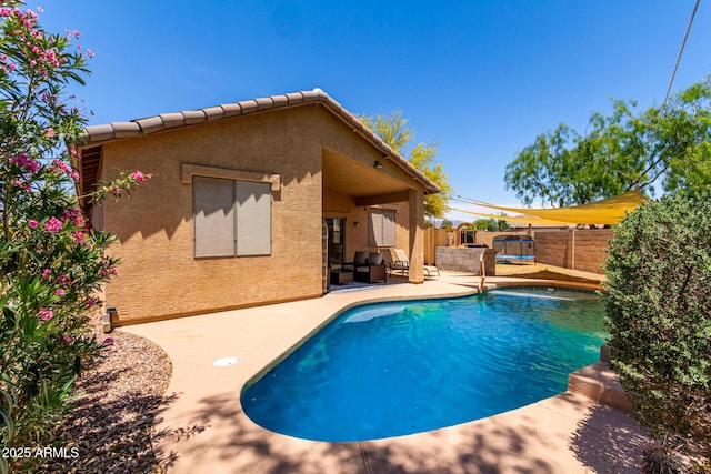 5401 S Dove Holw, Buckeye, AZ 85326 - view of swimming pool with a patio and a fenced backyard