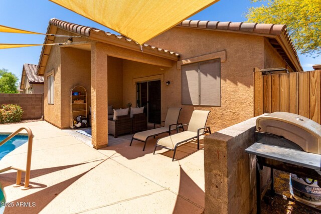 5401 S Dove Holw, Buckeye, AZ 85326 - view of patio with fence and an outdoor living space
