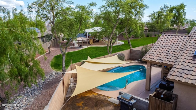 5401 S Dove Holw, Buckeye, AZ 85326 - view of swimming pool with a gazebo