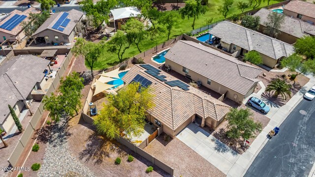5401 S Dove Holw, Buckeye, AZ 85326 - aerial perspective of suburban area featuring a pool area