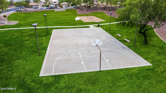 5401 S Dove Holw, Buckeye, AZ 85326 - view of basketball court with community basketball court and a yard