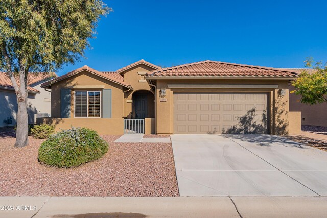 view of front of home featuring a garage