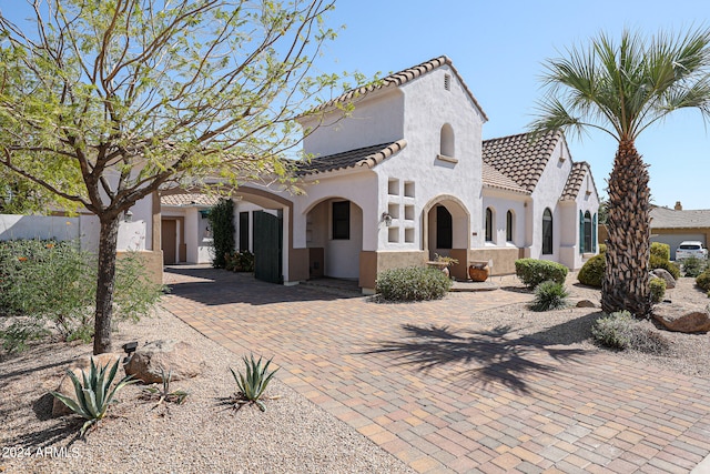 view of mediterranean / spanish house