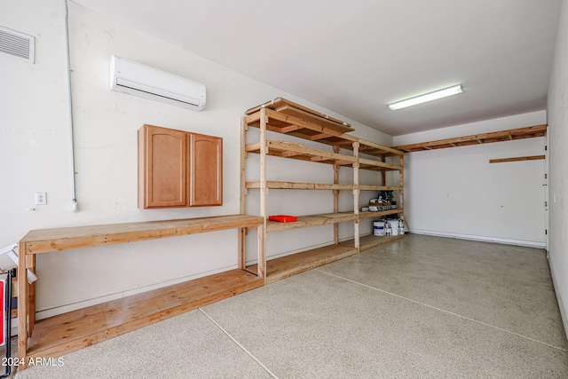 interior space with a wall unit AC