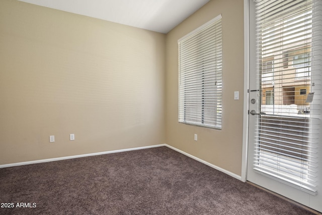 unfurnished room with carpet