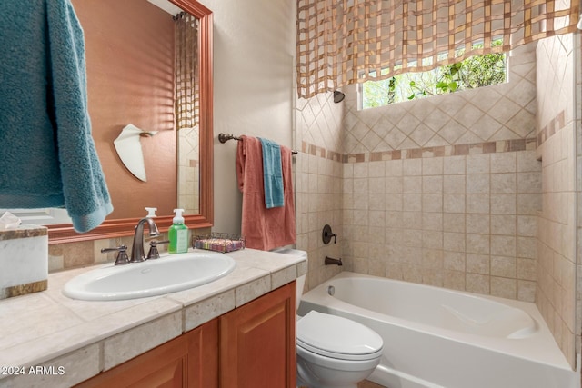 12832 W Pinnacle Vista Dr, Peoria, AZ 85383 - full bath with toilet, vanity, and  shower combination