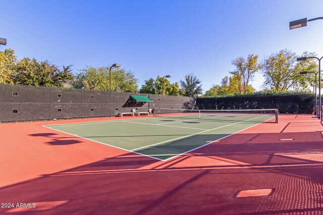 12832 W Pinnacle Vista Dr, Peoria, AZ 85383 - view of tennis court with community basketball court