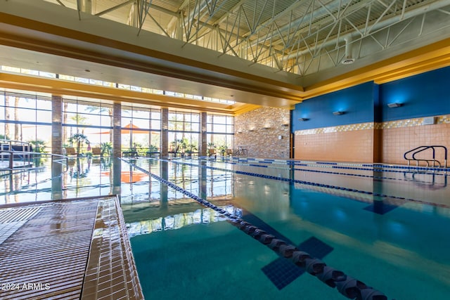 12832 W Pinnacle Vista Dr, Peoria, AZ 85383 - indoor pool with a water view