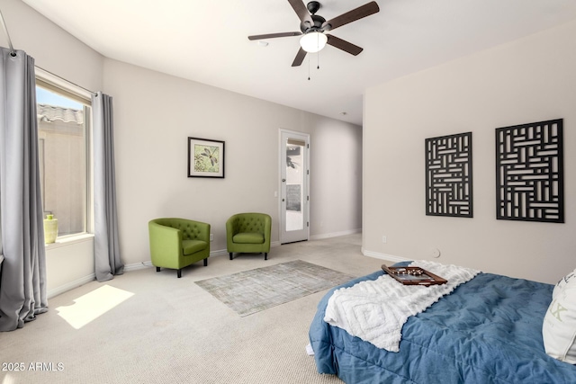 9747 S 182nd Dr, Goodyear, AZ 85338 - carpeted bedroom with ceiling fan and baseboards