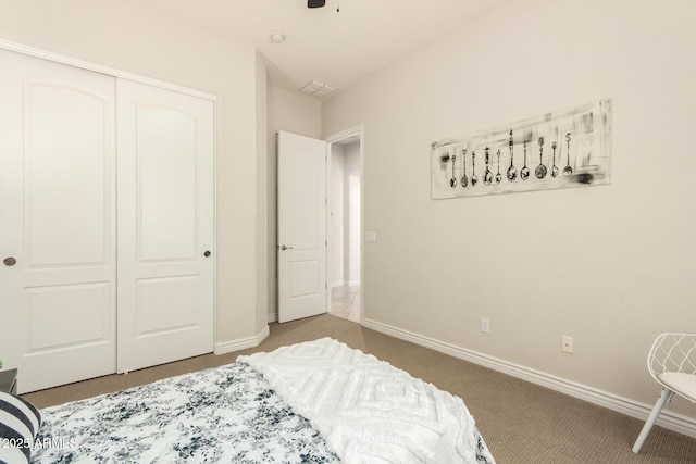 9747 S 182nd Dr, Goodyear, AZ 85338 - bedroom with a closet, baseboards, and carpet floors