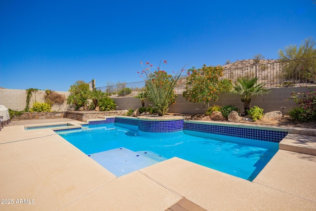 9747 S 182nd Dr, Goodyear, AZ 85338 - view of pool featuring a fenced in pool, a patio area, and a fenced backyard