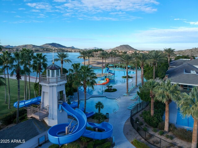 9747 S 182nd Dr, Goodyear, AZ 85338 - view of water feature with a mountain view