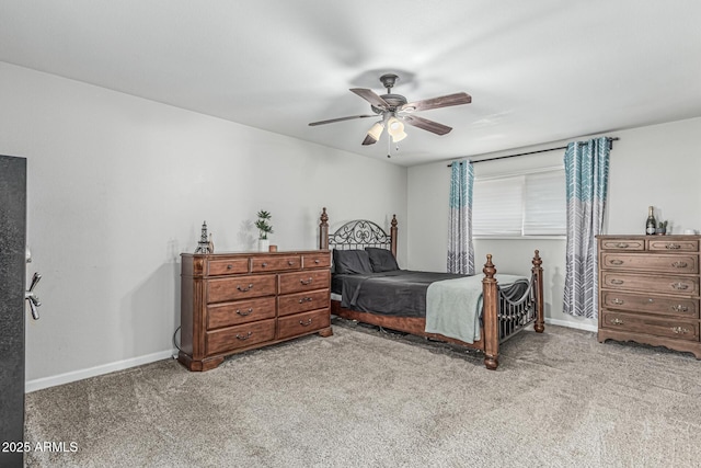 591 N Cheri Lynn Dr, Chandler, AZ 85225 - bedroom featuring carpet floors, baseboards, and ceiling fan