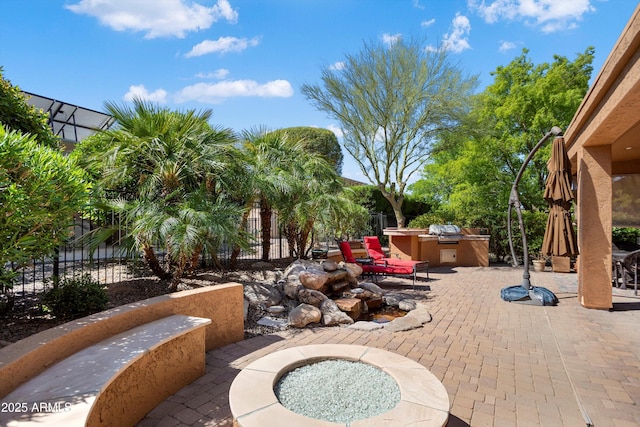 26293 W Runion Ln, Buckeye, AZ 85396 - view of patio featuring fence and area for grilling