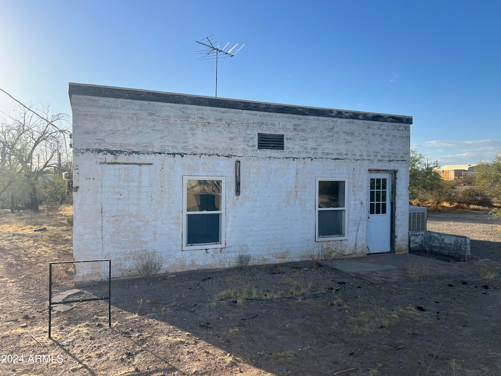 exterior space with central AC unit