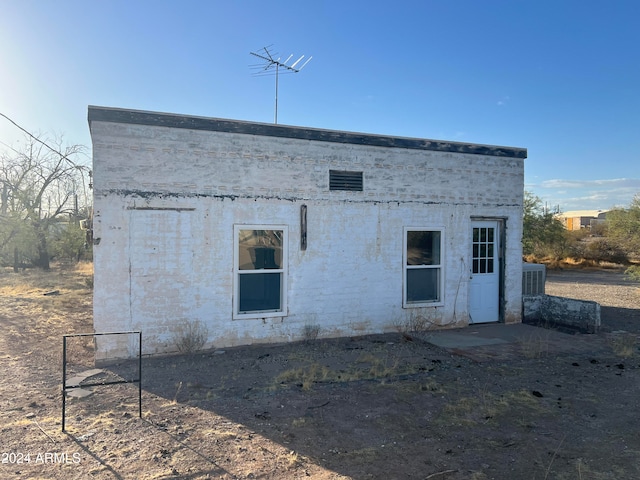 exterior space with central AC unit