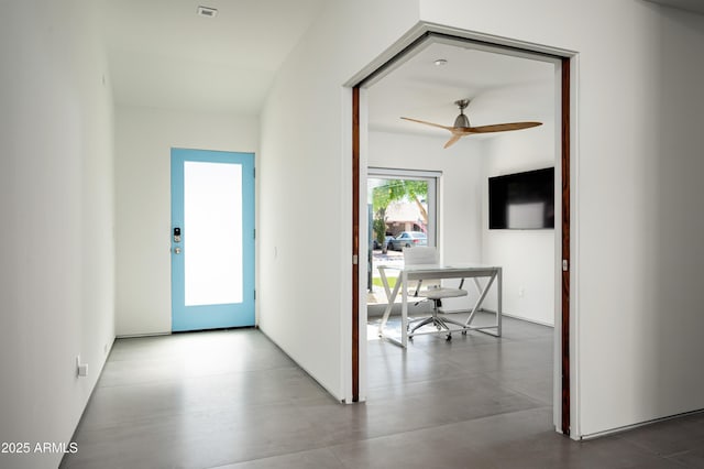 7646 E Catalina Dr, Scottsdale, AZ 85251 - interior space with finished concrete flooring and visible vents