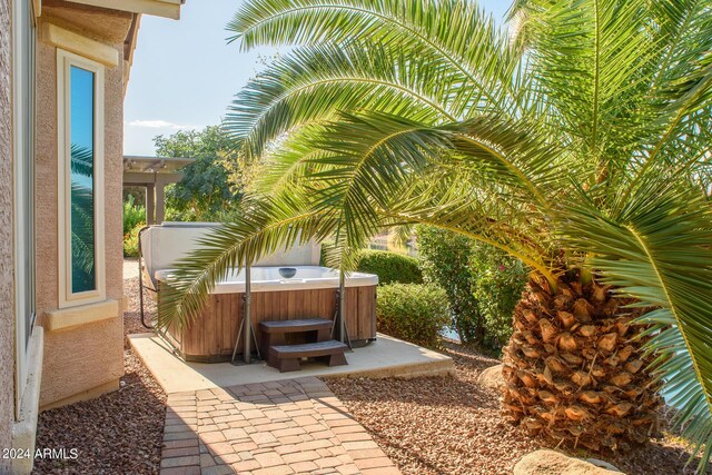 42531 W Heavenly Pl, Maricopa, AZ 85138 - view of yard featuring a hot tub