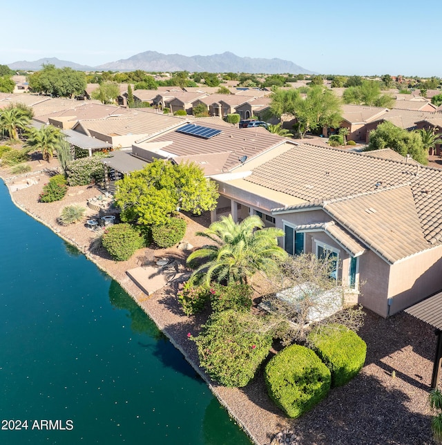 42531 W Heavenly Pl, Maricopa, AZ 85138 - birds eye view of property featuring a water and mountain view and a residential view