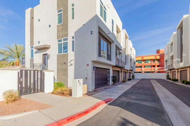 view of property with an attached garage