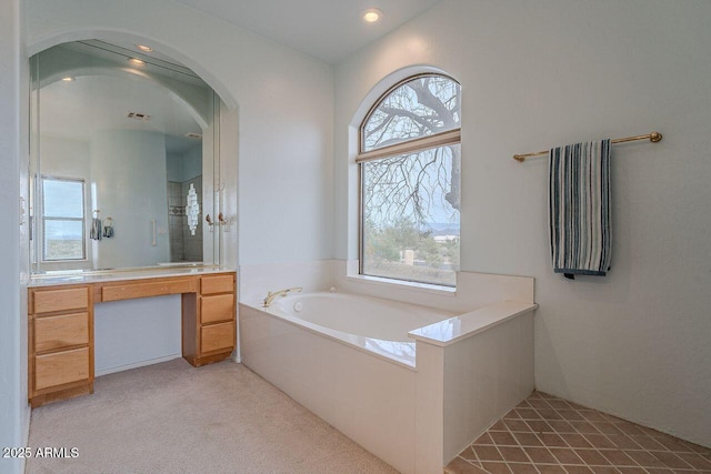16507 E Trevino Dr, Fountain Hills, AZ 85268 - bathroom with a bath and vanity