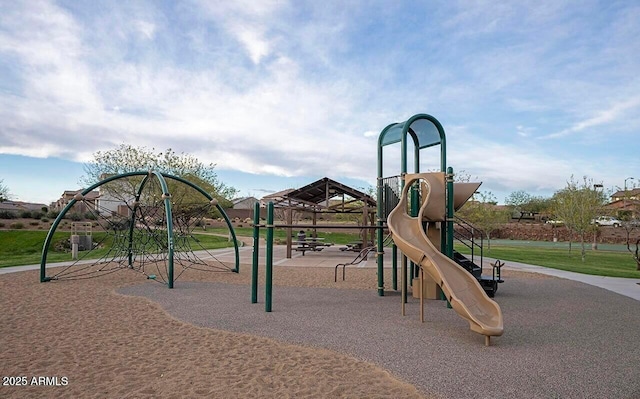view of communal playground