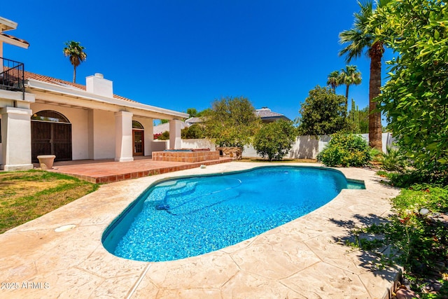 119 E Palomino Dr, Tempe, AZ 85284 - view of swimming pool featuring a patio area and a fenced backyard
