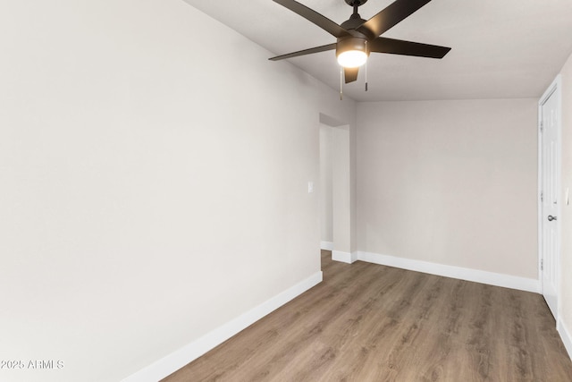 4048 W Granada Rd, Phoenix, AZ 85035 - spare room featuring light wood-style floors and ceiling fan