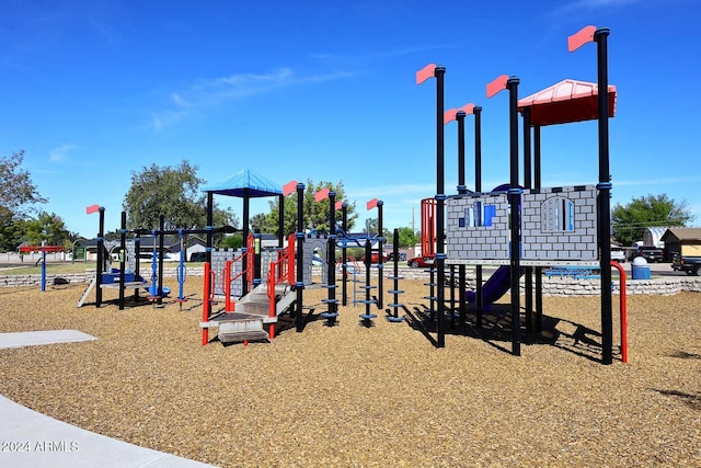 view of jungle gym