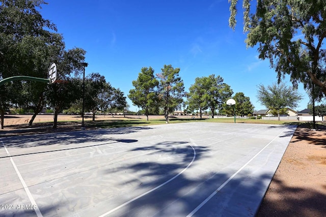 view of basketball court