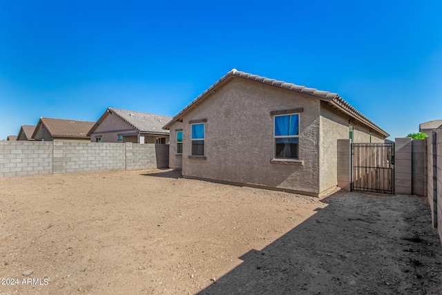 view of rear view of property