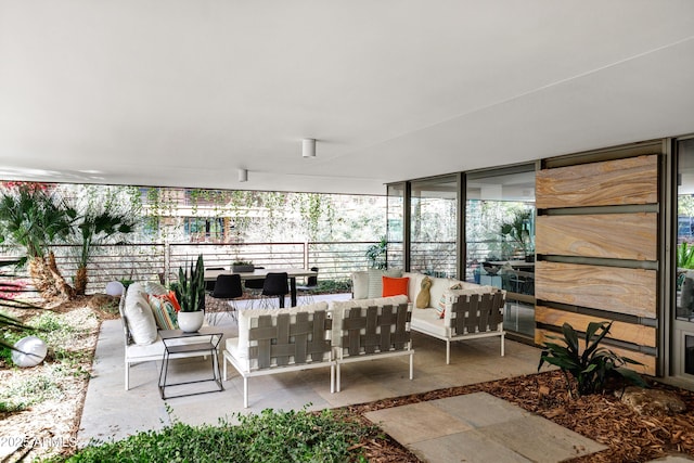 view of patio / terrace featuring outdoor lounge area