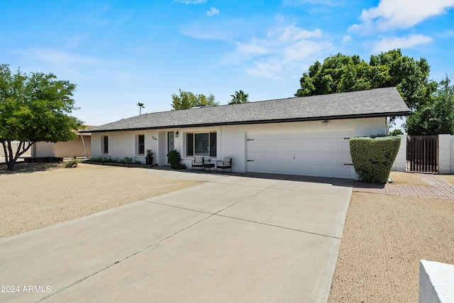 ranch-style house with a garage